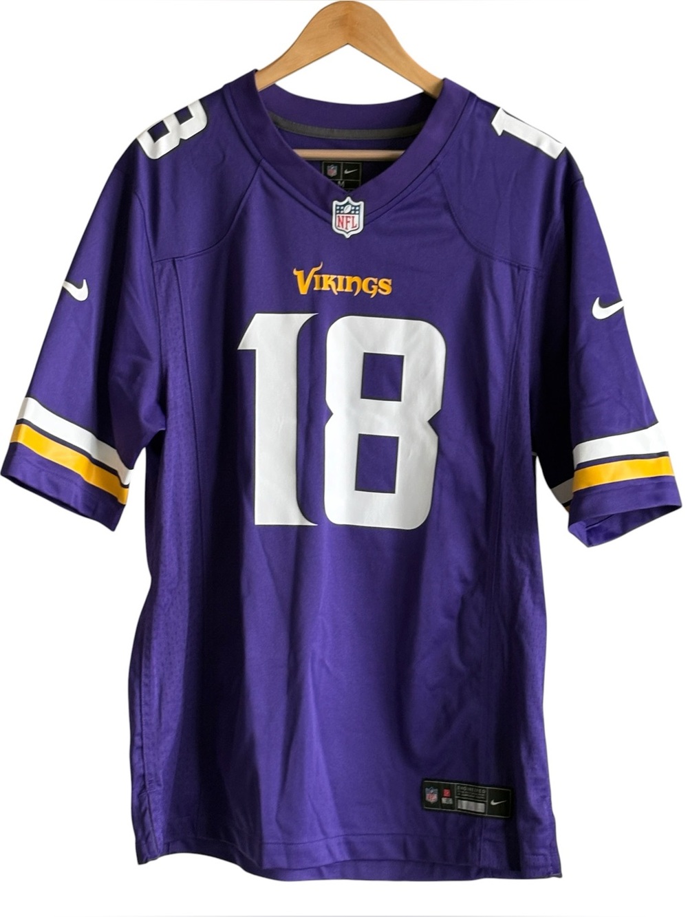 Nike Justin Jefferson Game Jersey Mens Minnesota Vikings NFL MN Size Medium